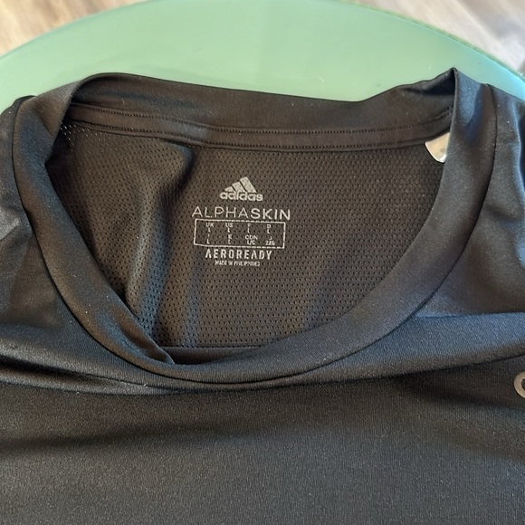 Adidas alphaskin aero ready color black size large - Picture 4 of 5